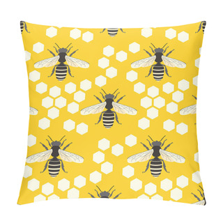 Personality  Bee Vector Seamless Patter Pillow Covers