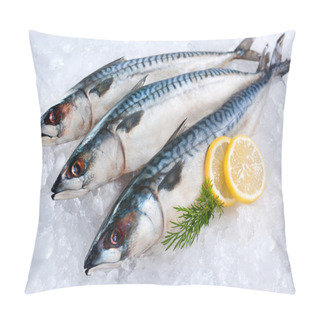 Personality  Mackerel Fish On Ice Pillow Covers