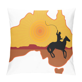 Personality  Australian Horseman Pillow Covers