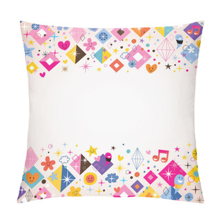 Personality  Diamonds, Stars, Dots And Hearts Pattern Pillow Covers