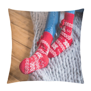 Personality  Female Feet In Socks Pillow Covers