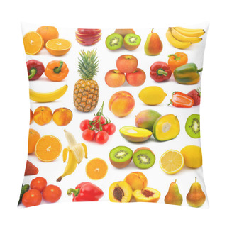 Personality  Set Of Fruits And Vegetables Pillow Covers