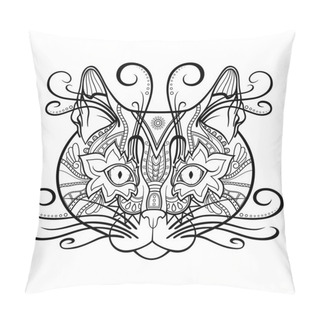 Personality  Vector Tribal Decorative Cat Pillow Covers