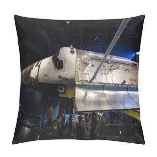 Personality  Apollo / Saturn V Center, Space Hangar With Rocket At Kennedy Space Center In Florida, USA Pillow Covers
