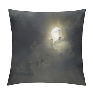Personality  Night Sky With The Moon Pillow Covers