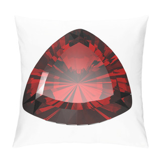 Personality  Jewelry Gems Shape Of Trillion. Ruby Pillow Covers