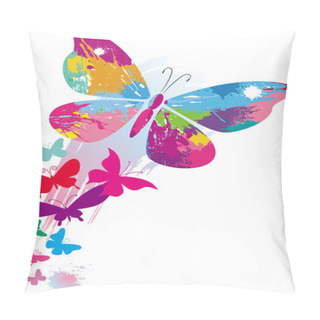 Personality  Butterflies And Line Brushes Pillow Covers
