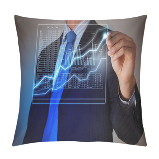 Personality  Business Man Drawing Graphics Pillow Covers