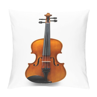 Personality  Violin Isolated On White Pillow Covers
