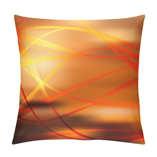 Personality  Abstract Orange Background Template, Vector Illustration Pillow Covers
