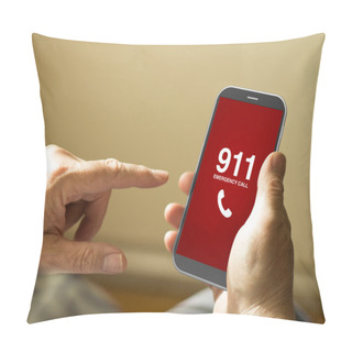 Personality  Man Calling Emergencies Number Pillow Covers