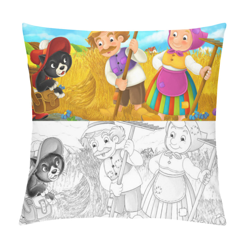 Personality  Royal Cat Visiting Farmers Pillow Covers