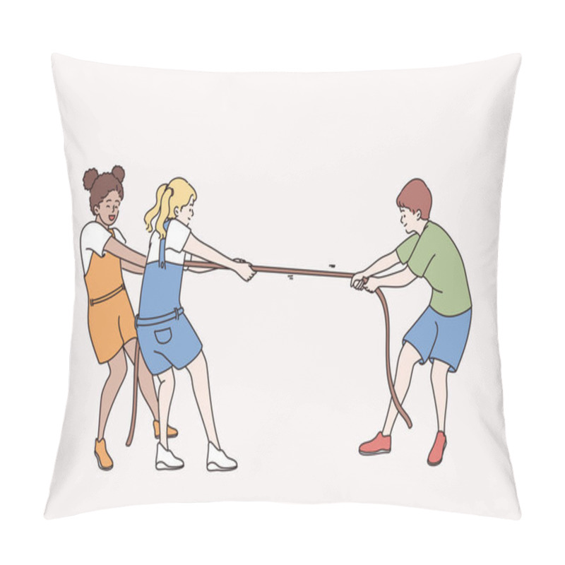 Personality  Happy playful childhood leisure concept pillow covers
