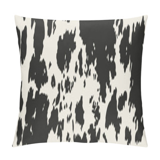 Personality  Background With Cow Skin Pillow Covers