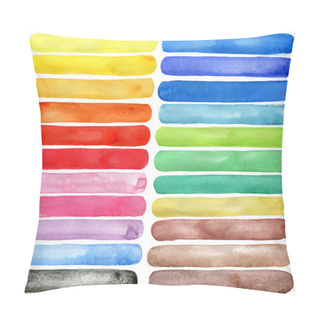 Personality  Watercolor Hand Painted Brush Strokes Pillow Covers
