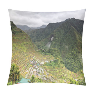 Personality  0186 The Batad Village Cluster-part Of The Rice Terraces Of The Philippine Cordilleras UNESCO World Heritage Site In The Cultural Landscape Category. Banaue-Ifugao Province-Cordillera Region-Luzon Island. Pillow Covers