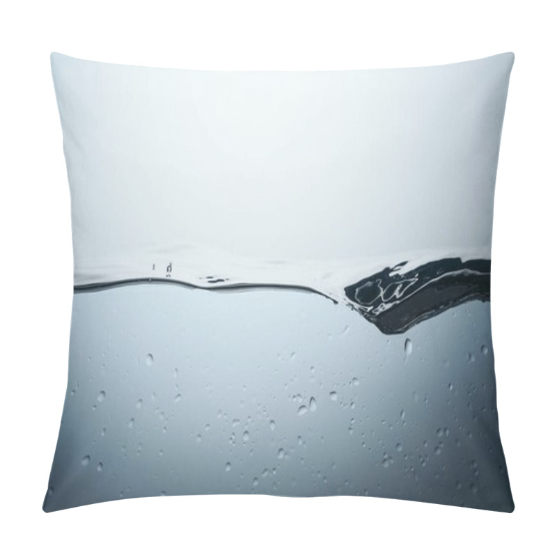 Personality  minimalistic background with flowing water, isolated on white pillow covers