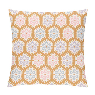 Personality  Seamless Traditional Japanese Floral Fabric Background Pillow Covers