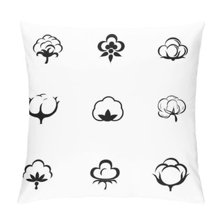 Personality  Vector Cotton Icon Set Pillow Covers