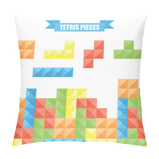Personality  Game Tetris Pieces Pillow Covers
