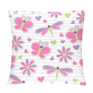 Personality  Cute Romantic Seamless Pattern Pillow Covers
