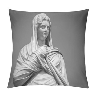 Personality  White Marble Head Of Young Woman Pillow Covers