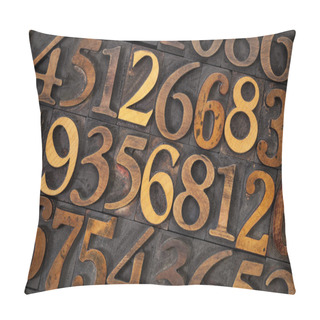 Personality  Wood Type Number Abstract Pillow Covers