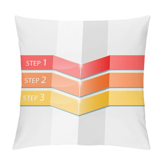 Personality  Vector Progress Steps,  Vector Illustration  Pillow Covers
