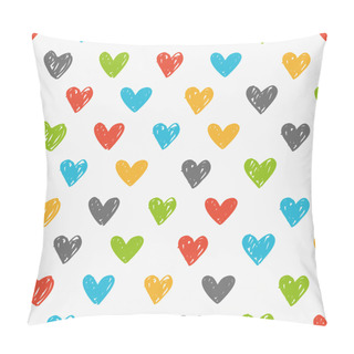Personality  Colorful Sketchy Love Pattern Pillow Covers