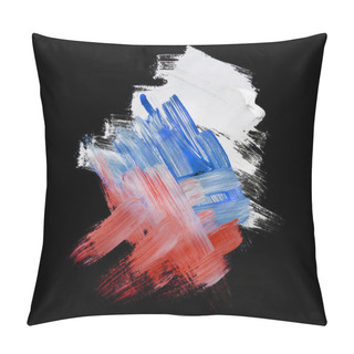 Personality  Colorful Drawing On Black Pillow Covers