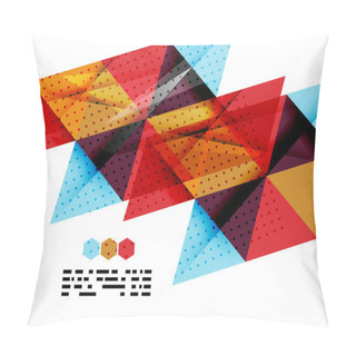 Personality  Modern Geometrical Abstract Template On White Pillow Covers