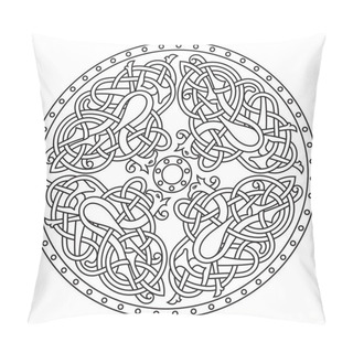 Personality  Ancient Celtic Mythological Symbol Of Bird. Celtic Knot Ornament Pillow Covers