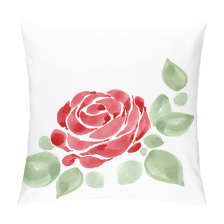 Personality  Beautiful Greeting Card With Flowers Pillow Covers