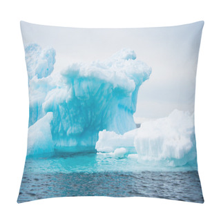 Personality  White Iceberg In Antarctica Pillow Covers