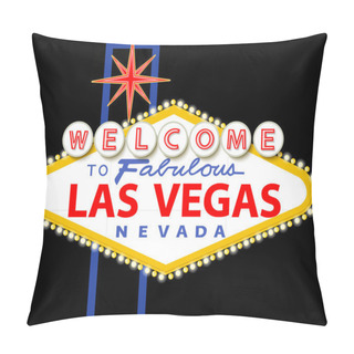 Personality  Welcome To Fabulous Las Vegas Nevada Sign Pillow Covers