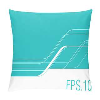 Personality  Background With Curve Lines Pillow Covers