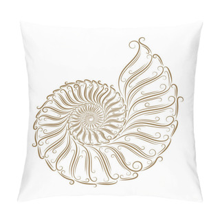 Personality  Sketch Of Seashells Pillow Covers