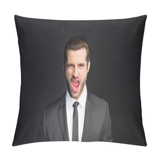 Personality  Young Handsome Businessman  Pillow Covers