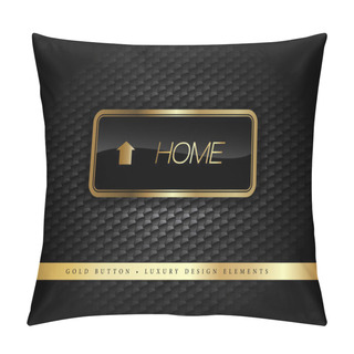 Personality  Gold Button Pillow Covers