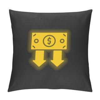 Personality  Bond Yellow Glowing Neon Icon Pillow Covers