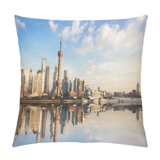Personality  Shanghai Skyline At Dusk Pillow Covers