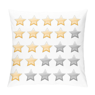 Personality  Vector Set Of Star Buttons. Pillow Covers