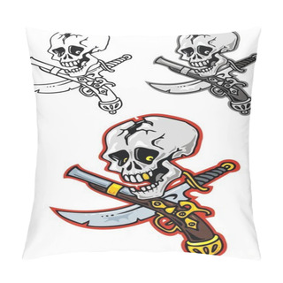 Personality  Pirate Skull Pillow Covers