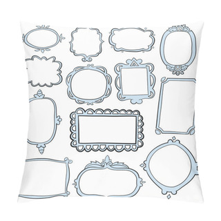 Personality  Vintage Hand Drawn Frames Pillow Covers