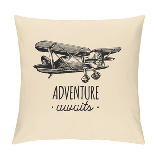 Personality  Vintage Airplane Logo Pillow Covers