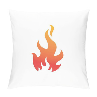 Personality  Fire Flame Logo Template Vector Icon Oil, Gas And Energy Logo  Pillow Covers