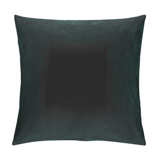 Personality  Dark Yellow Blue Hole. Black Background Pillow Covers