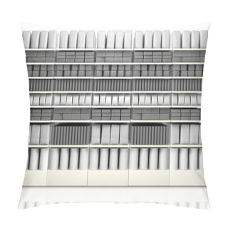 Personality  Supermarket Shelving With Generic Products Pillow Covers