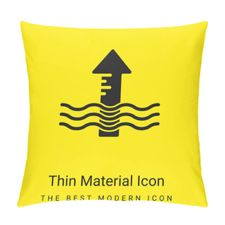 Personality  Arrow Minimal Bright Yellow Material Icon Pillow Covers