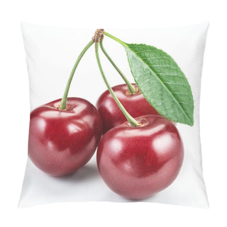 Personality  Cherries With Leaf. Pillow Covers
